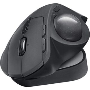 logitech mx ergo plus wireless trackball mouse, 2048 dpi optical sensor, 8 buttons, 4-way scroll wheel, 910-005178 (renewed)