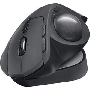 Logitech MX Ergo Plus Wireless Trackball Mouse, 2048 dpi Optical Sensor, 8 Buttons, 4-Way Scroll Wheel, 910-005178 (Renewed)