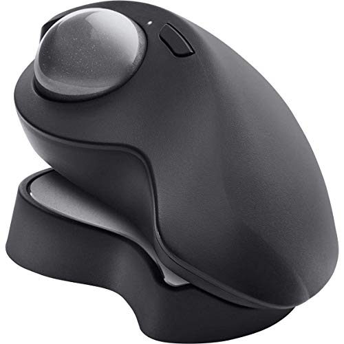 Logitech MX Ergo Plus Wireless Trackball Mouse, 2048 dpi Optical Sensor, 8 Buttons, 4-Way Scroll Wheel, 910-005178 (Renewed)