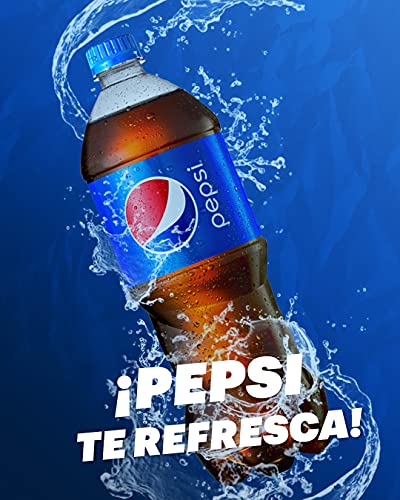 Pepsi Soda - Plastic Bottle in your Family Presentation of 3 Lt. / 101 Fl Oz with Cola Flavor. Delicious and Refreshing, that´s what you Like (Pack of 3 bottle TOTAL of 3 Lt. / 101 Fl Oz each)