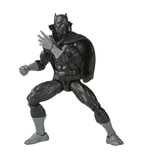 Marvel Legends Series Classic Comics Black Panther 6-inch Action Figure Toy, 2 Accessories, 1 Build-A-Figure Part