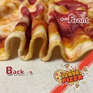 Pizza Blanket Adult Kdis Size Funny Realistic Food Personalized Throw Blanket Novelty Gift for Everyone 300 GSM Soft Flannel 60 inches Red