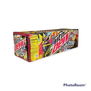 Pepsi Co Mountain Dew Spark, the Dew with a blast of Raspberry Lemonade by Munchie Box (Pack of ( 12 ) Cans 12 oz Spark Zero)