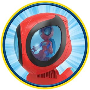 Marvel Spidey and His Amazing Friends Spider Crawl-R 2-in-1 Headquarters Playset, Preschool Toy with 2 Modes, Lights, Sounds, 3 Years and Up, 2 Feet Tall