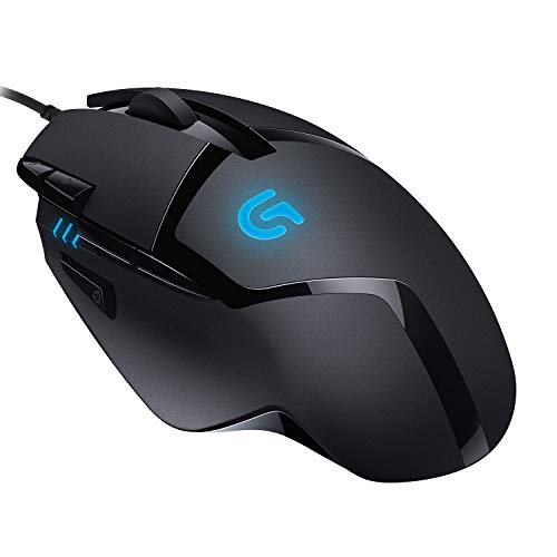 Logitech G402 Hyperion Fury Wired Gaming Mouse, 4,000 DPI, Lightweight, 8 Programmable Buttons, Compatible with PC/Mac - Black