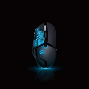 Logitech G402 Hyperion Fury Wired Gaming Mouse, 4,000 DPI, Lightweight, 8 Programmable Buttons, Compatible with PC/Mac - Black