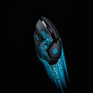 Logitech G402 Hyperion Fury Wired Gaming Mouse, 4,000 DPI, Lightweight, 8 Programmable Buttons, Compatible with PC/Mac - Black