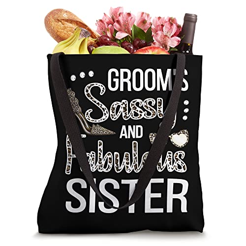 Sassy Sister Of The Groom Shower Groom's Sis Tote Bag