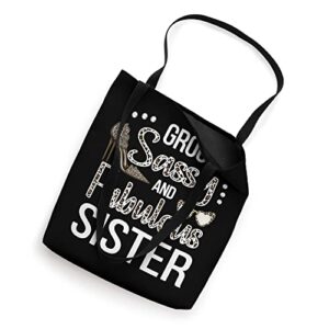 Sassy Sister Of The Groom Shower Groom's Sis Tote Bag