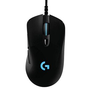 logitech g403 hero 25k gaming mouse, lightsync rgb, lightweight 87g+10g, braided cable, 25,600 dpi, rubber side grips (renewed)