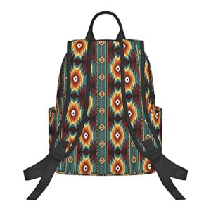 SWEET TANG Backpack Purse for Women Compatible with Ethnic Navajo Native American Southwestern Rucksack Anti-theft Handbag Travel Bag