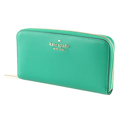 New Kate Spade Staci Large continental wallet Saffiano Leather (wintergreen)