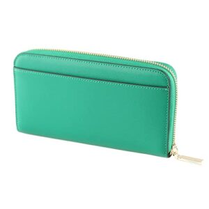 New Kate Spade Staci Large continental wallet Saffiano Leather (wintergreen)