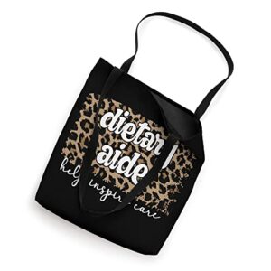 Dietary Aide Appreciation Tote Bag