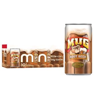 mug root beer mini cans, 7.5oz 10pk 