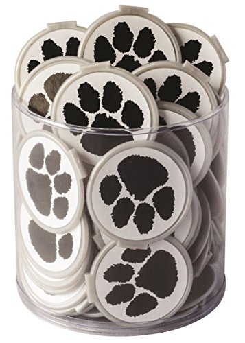 Mascot PAW Print School Spirit Bulk Bookmarks for Kids - RED Clip Over The Page 75 Pack - Bulk Bookmarks for Girls Boys. Perfect Student Incentives Prizes Classroom Rewards & Reading Awards!