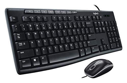 Logitech Media Combo MK200 Full-Size Keyboard and High-Definition Optical Mouse