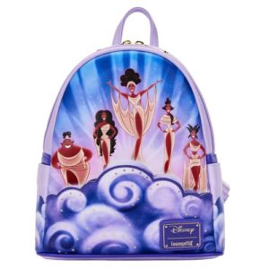 loungefly disney hercules muses clouds womens double strap shoulder bag purse