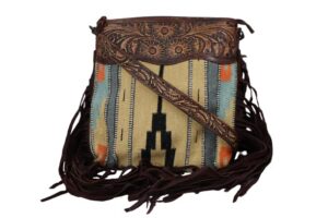 american darling large crossbody hand carved leather fringe purse for women western handbags purses clutch shoulder bags (disc-adbgz364)
