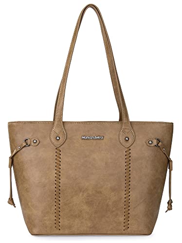 Montana West Large Tote Bags for Women Concealed Carry Purses Top-Handle Shoulder Bags,MWC-G097TN