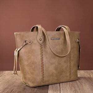 Montana West Large Tote Bags for Women Concealed Carry Purses Top-Handle Shoulder Bags,MWC-G097TN