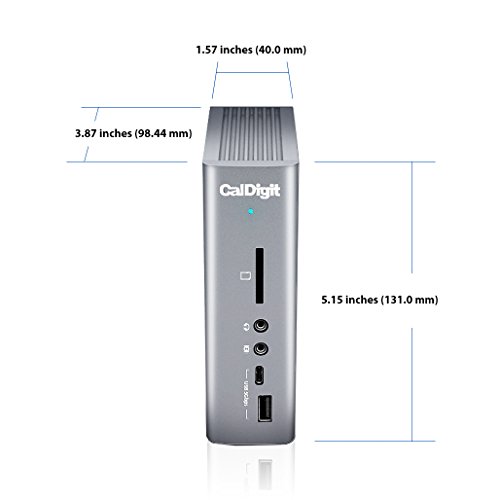 CalDigit TS3 Plus Thunderbolt 3 Dock - 87W Charging, 7X USB 3.1 Ports, USB-C Gen 2, DisplayPort, UHS-II SD Card Slot, Gigabit Ethernet for Mac & PC, Thunderbolt 4 Compatible (0.8m/2.62ft Cable)