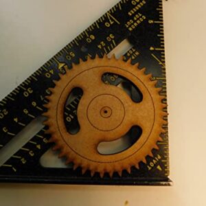 Steampunk Gears Wall Decor - Eight Gears, Two Push Rods - UNFINISHED - Free Shipping - Wood Gears