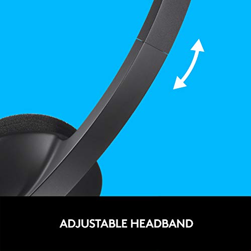 Logitech USB Headset H340, Stereo, USB Headset for Windows and Mac - Black