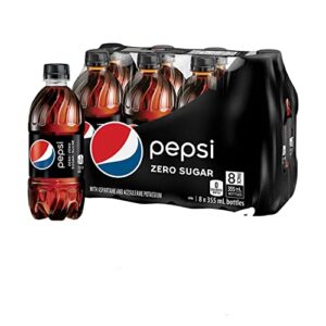 pepsi zero sugar soda 12 oz 8 pack bottles