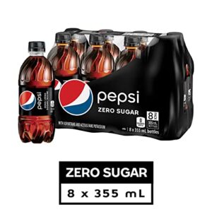 Pepsi Zero Sugar soda 12 oz 8 pack bottles