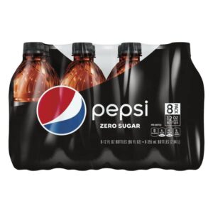 Pepsi Zero Sugar soda 12 oz 8 pack bottles