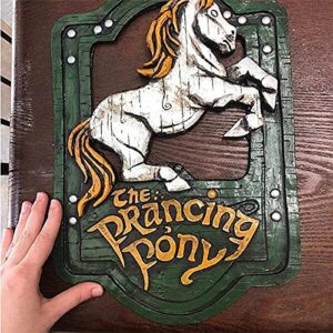Lord of The Rings The Prancing Pony and The Green Dragon Pub Signs Set, Funny bar Signs, Pub Bar Home Decorative Wall Sign and Plaques for Front Door Hanging Sign