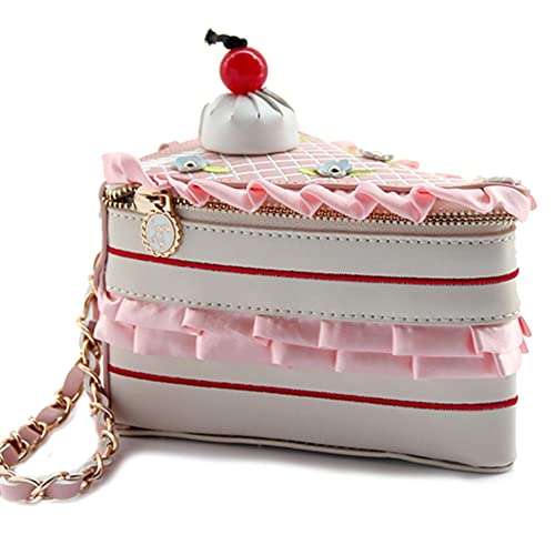 3D Cake Shape Evening Bags Cute Purse Embroidery Clutch for Girls
