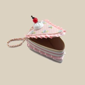 3D Cake Shape Evening Bags Cute Purse Embroidery Clutch for Girls