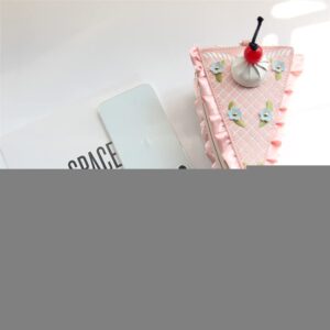 3D Cake Shape Evening Bags Cute Purse Embroidery Clutch for Girls