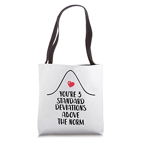 Funny School Psychologist Psychology Statistician Valentines Tote Bag