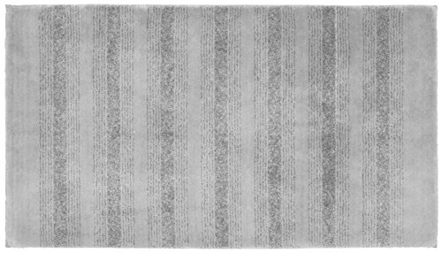 Garland Rug Essence Nylon Washable Bathroom Rug, 30-Inch by 50-Inch, Platinum Gray