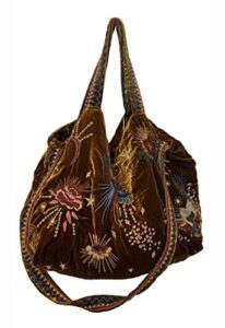 johnny was victoria velvet tote bag vintage gold handbag galaxy new