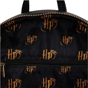 Loungefly Harry Potter Trilogy Triple Pocket Womens Double Strap Shoulder Bag Purse