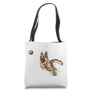 watercolor | german shepherd for alsatian dog owners tote bag