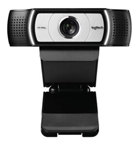 logitech c930e 1080p hd video webcam – 90-degree extended view, microsoft lync 2013 and skype certified – black