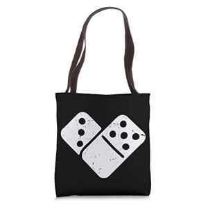 i love miami 305 domino heart design tote bag