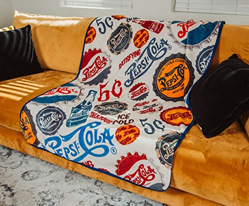 PepsiCo Pepsi-Cola Microplush Warm Throw Blanket