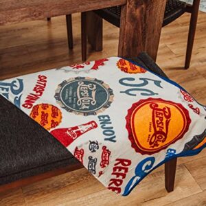 PepsiCo Pepsi-Cola Microplush Warm Throw Blanket