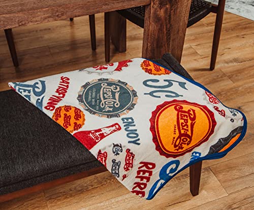 PepsiCo Pepsi-Cola Microplush Warm Throw Blanket