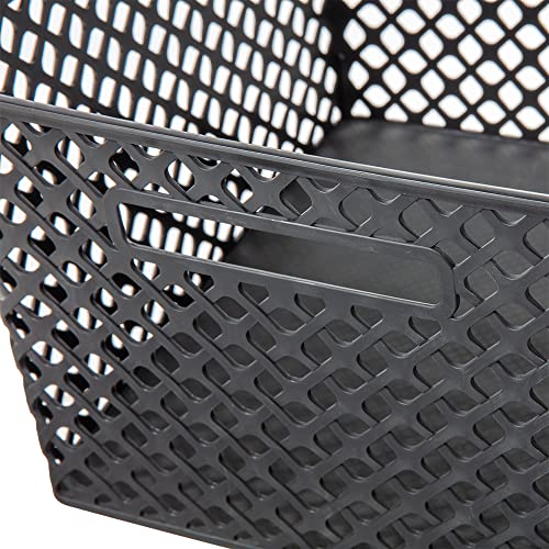 LARGE DECORATIVE BASKET 2PK, BLACK