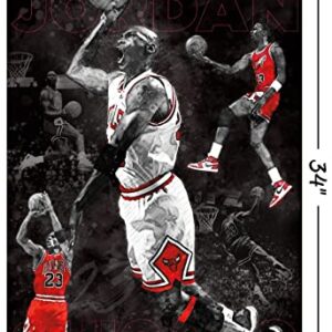 Trends International Michael Jordan - Sketch Wall Poster, 22.375" x 34", Unframed Version