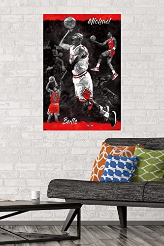 Trends International Michael Jordan - Sketch Wall Poster, 22.375" x 34", Unframed Version
