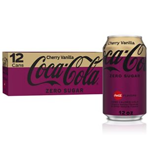 coca-cola cherry vanilla zero, 12 fl oz (pack of 12)