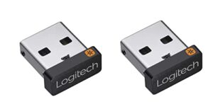 logitech usb unifying receiver – 2 pack